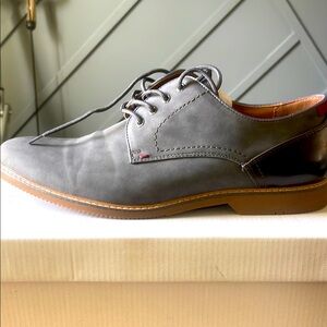 Men's Gray Leather Dress Shoes